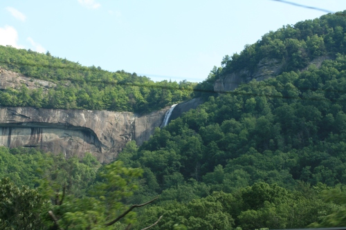 Wasserfall am Chimney Rock